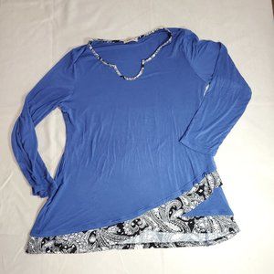 Plus Tunic With Tiered Hem